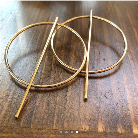 circle drop hoops - Picture 2 of 4